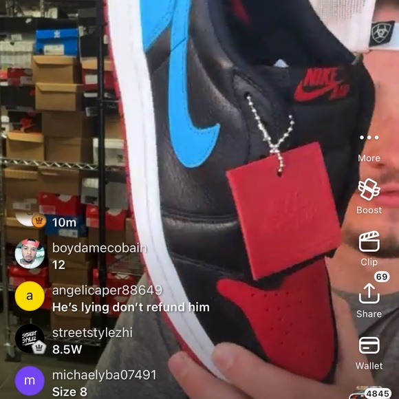 Nike Shoes - Nike Air Jordan Sneakers - Black, Blue, Red Accents